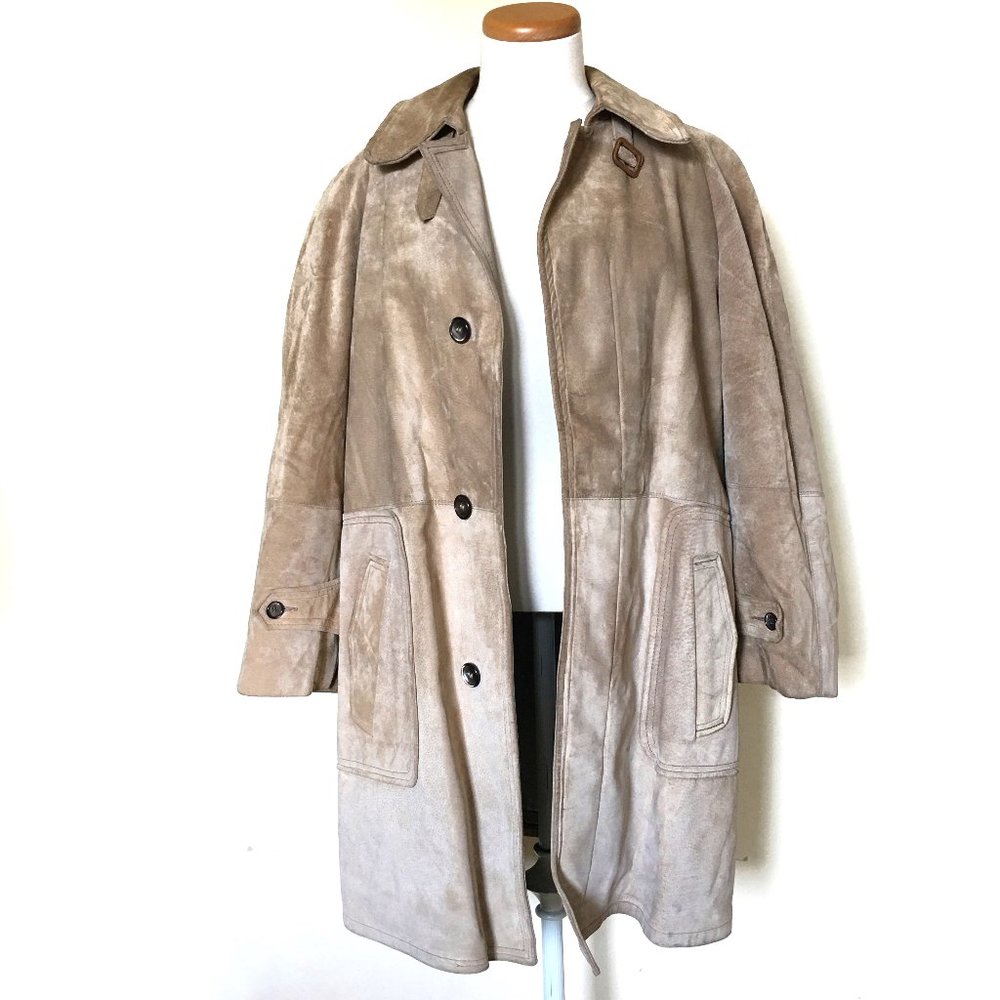 Lakeland Vintage Tan Suede Coat 40